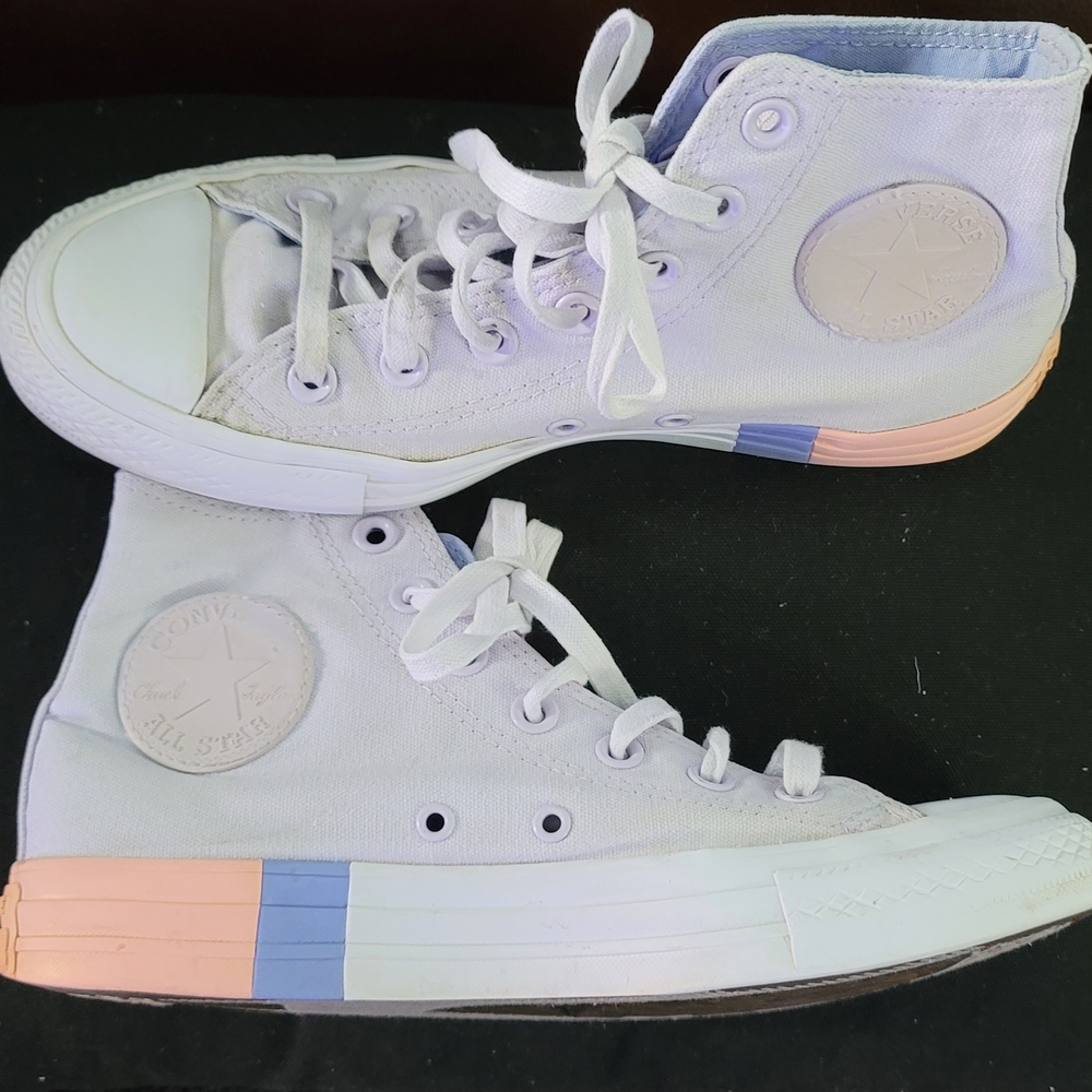 Converse High-Top Sneakers in Pastel Colors